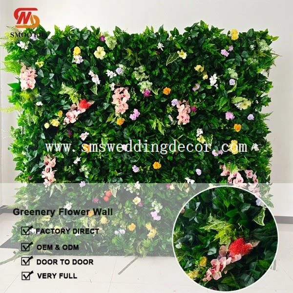 faux greenery wall outdoor