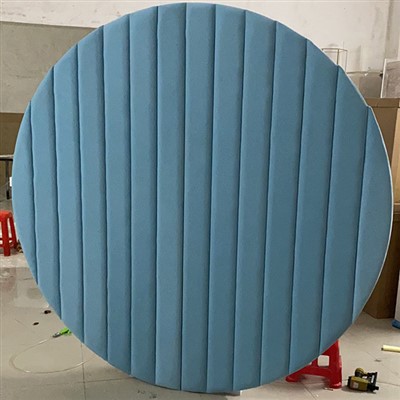 Runder Hintergrund aus blauem Samt